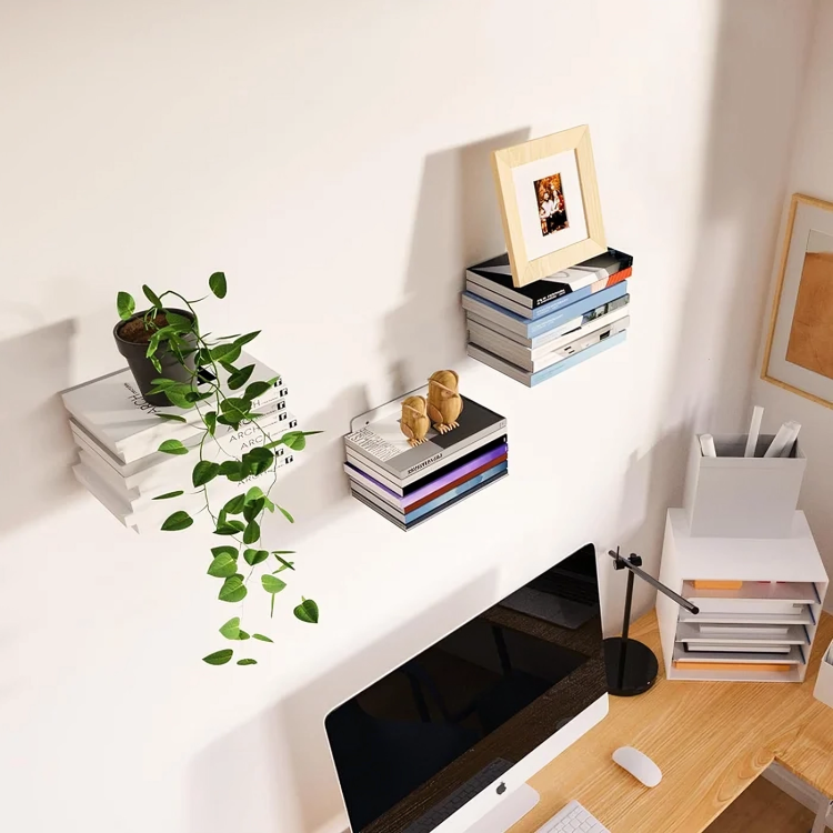 Display your books like magic with this invisible shelf