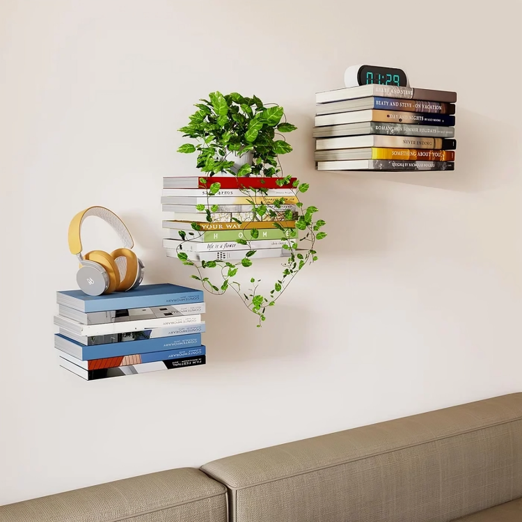 Display your books like magic with this invisible shelf