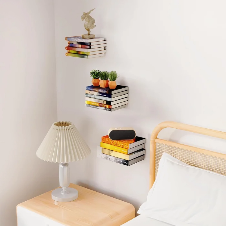 Display your books like magic with this invisible shelf