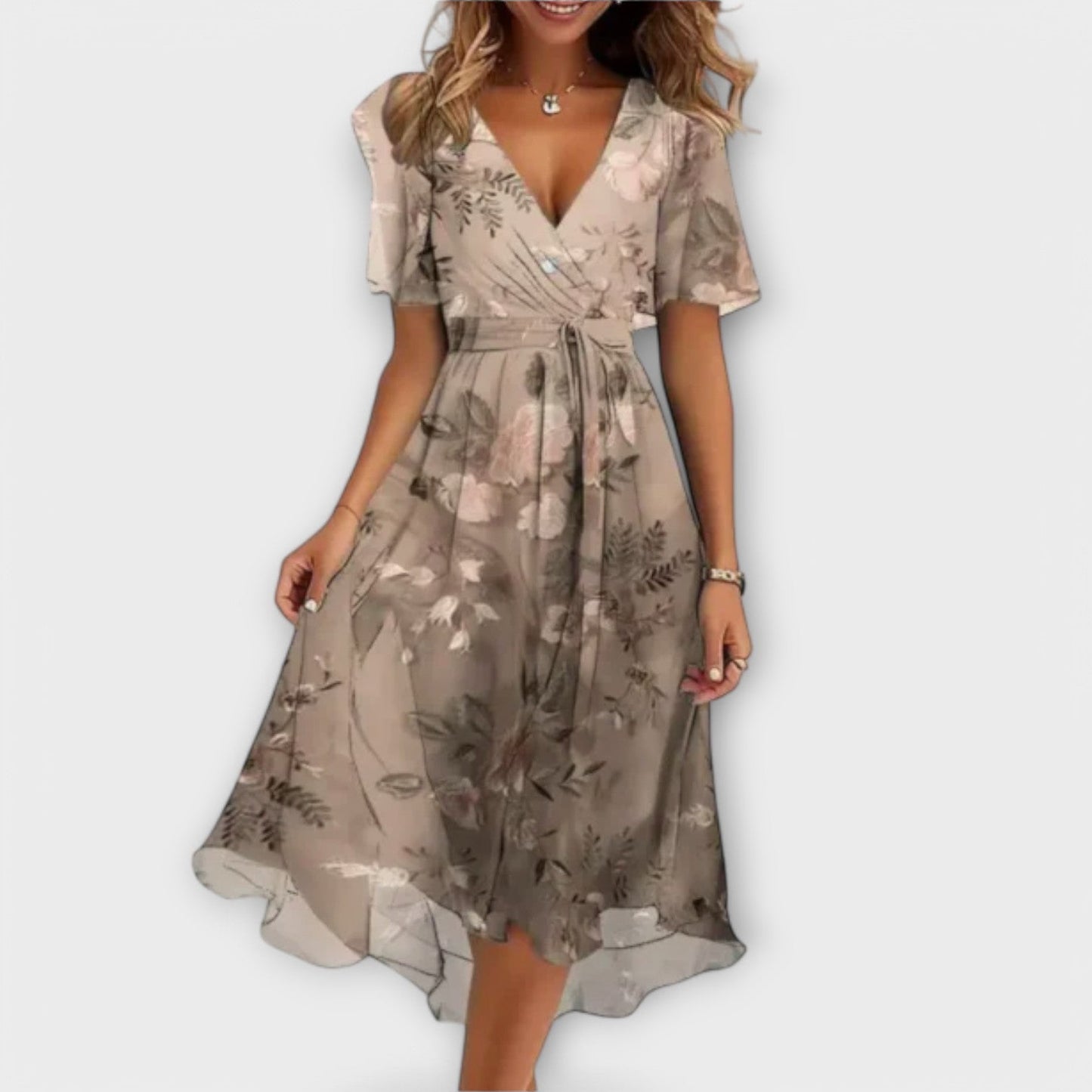 Annegret | Casual V-Neck Dress