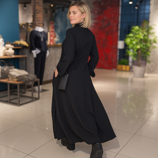 Evia | Wide Maxi Dress with Slit