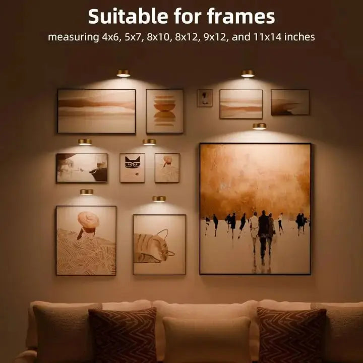 1+1 Free | Magnetic LED picture light – your works perfectly staged