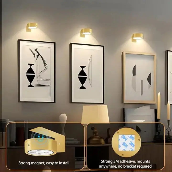 1+1 Free | Magnetic LED picture light – your works perfectly staged
