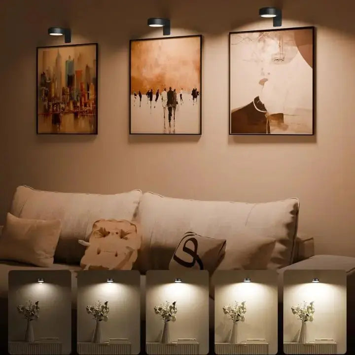 1+1 Free | Magnetic LED picture light – your works perfectly staged