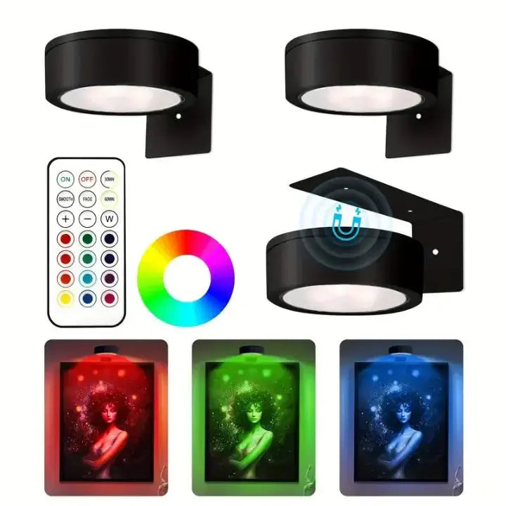 1+1 Free | Magnetic LED picture light – your works perfectly staged