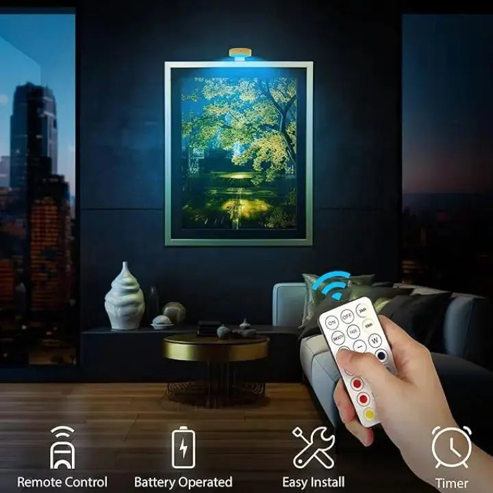 1+1 Free | Magnetic LED picture light – your works perfectly staged