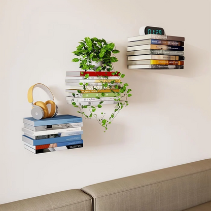 Display your books like magic with this invisible shelf